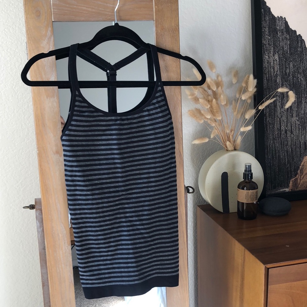 Athleta | Striped T-Back Top